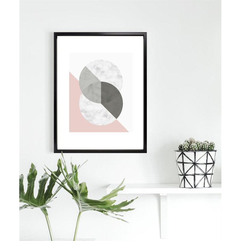 Geo Sphere 2 - Single Picture Frame Print, 183.896 cm H x 133.096 cm W, Aluminium Chrome