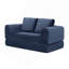 Canapé-lit pliant convertible 2-en-1, canapé-lit en velours côtelé moderne avec 2 * oreillers, causeuse futon rembourrée et désossée avec lit escamotable, canapé modulaire pliant pour le salon bleu-1183179865-1183179867-1183179868