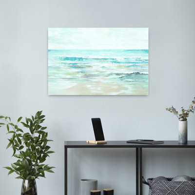 «Ocean Water Blues», art abstrait de paysage côtier