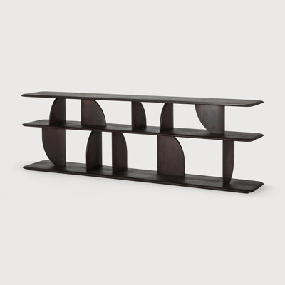Geometric 82.5'' W Solid Wood Console Table