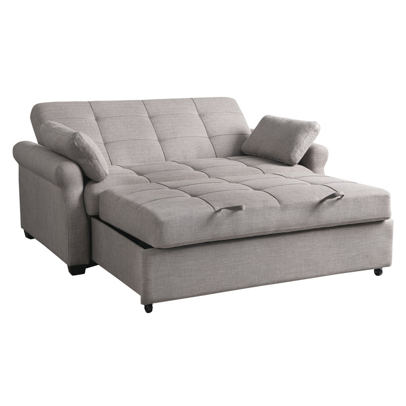 Canapé-lit convertible Serta Sabrina 72,6 po (184,4 cm) de taille Queen avec lit escamotable, accoudoirs arrondis et dossier capitonné