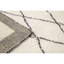 Wool Geometric Area Rug in Black/Ivory-318877904