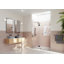 Halo 62.5 in. x 78 in. Frameless Glass Hinge Shower Door