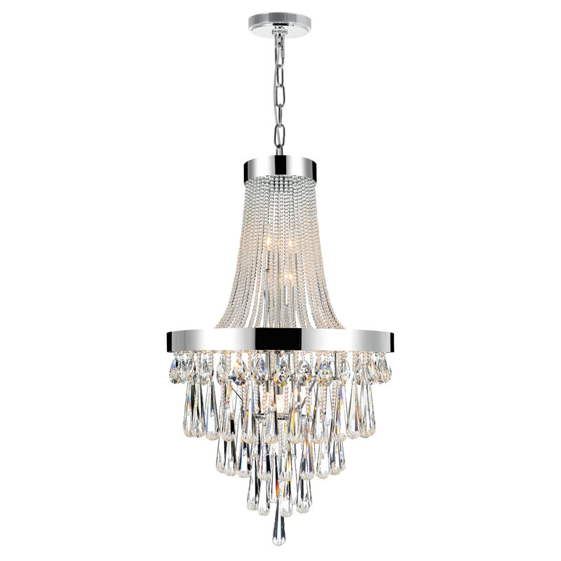 Bartelt 13 - Light Dimmable Empire Chandelier, Clear