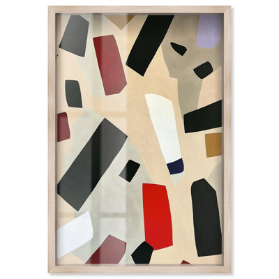 Mindscape Mosaic III Shadowbox Print Modern Abstract by Art Remedy