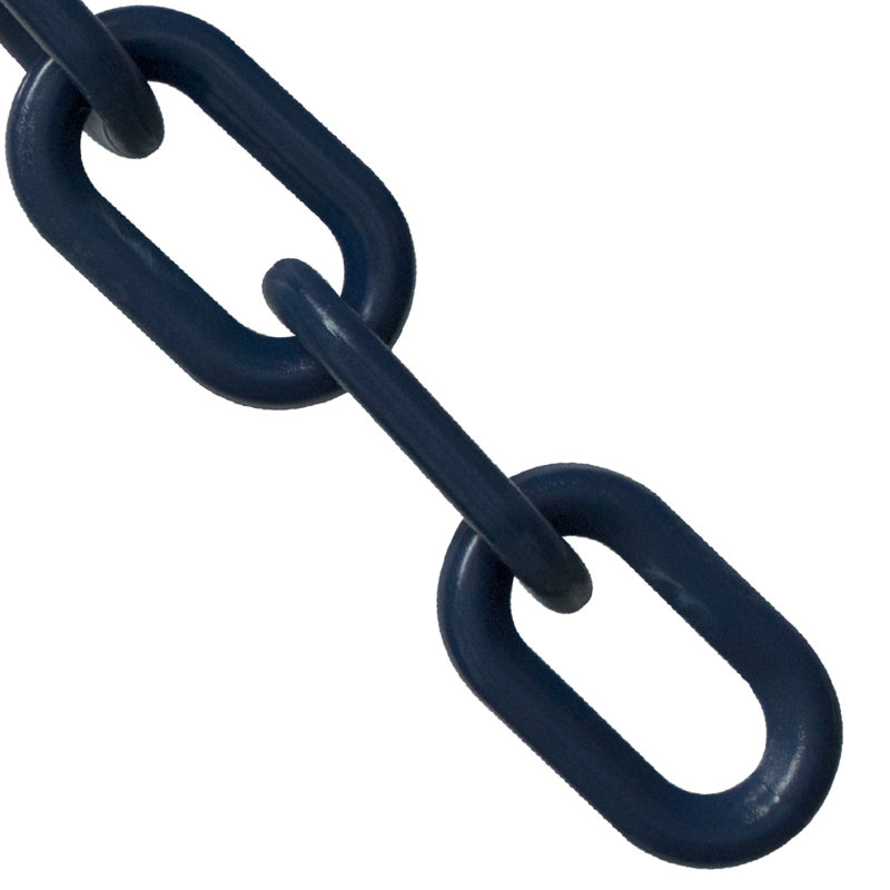 Chaîne en plastique, Bleu de cobalt, H 2,12 po x l 1200 po x P 0,29 po