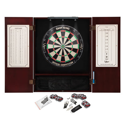 Metropolitan Bristle Dartboard and Cabinet Set with Darts