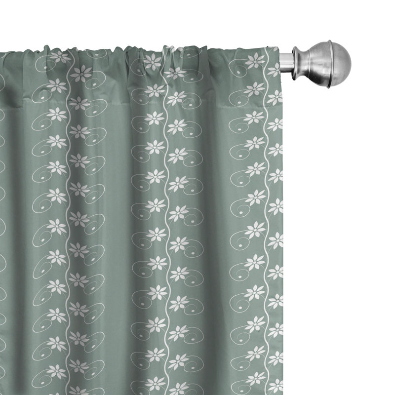 Spring Semi-Sheer Rod Pocket Sliding Panel, 28" x 84"