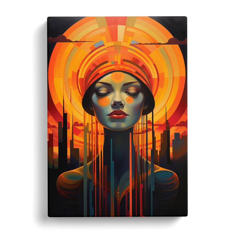 Sunset Art Deco No.2 - No Frame Print
