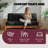 Hidemitsu Futon Sofa Bed Pocket Coil Foam Mattress, CertiPUR-US Certified, No Frame-1261757378