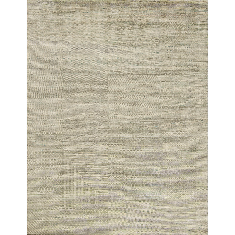 Mystique Hand Knotted Wool Area Rug, Rectangle 6' x 9'