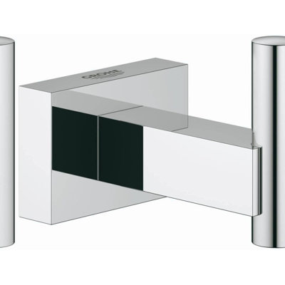 Essentials Chrome Cube Robe Hook