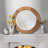 Marcellius Wood Round Wall Mirror