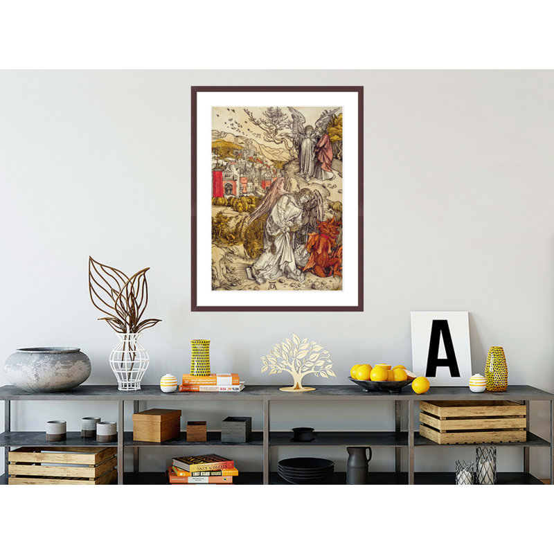 «Angel with the Key of the Abyss» par Albrecht Dürer, impression giclée sur cadre, H 41,5 po x l 31,67 po