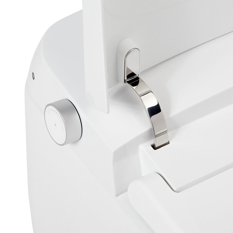 Vela Plus White One Piece Elongated Toilet with Bidet Seat