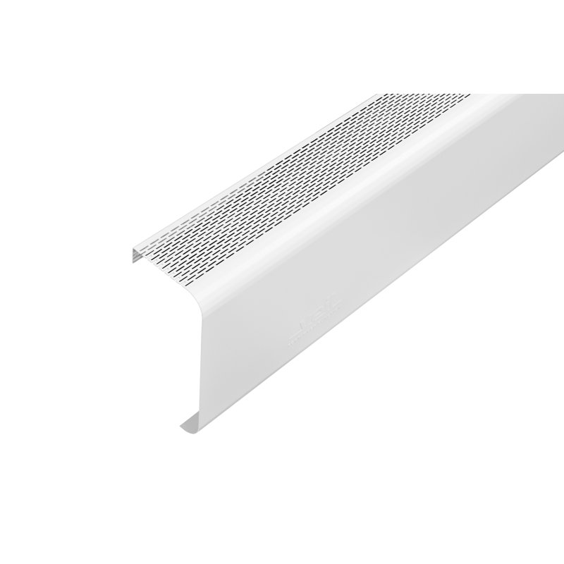 Plinthe chauffante en aluminium blanc Titan, H 8 po x l 87 po x P 3 po