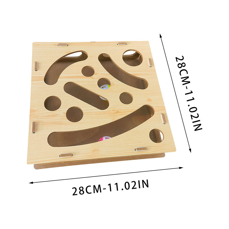 Scène de construction interactive avec boîte pour animaux de compagnie pour la stimulation et l'exercice mentaux, C