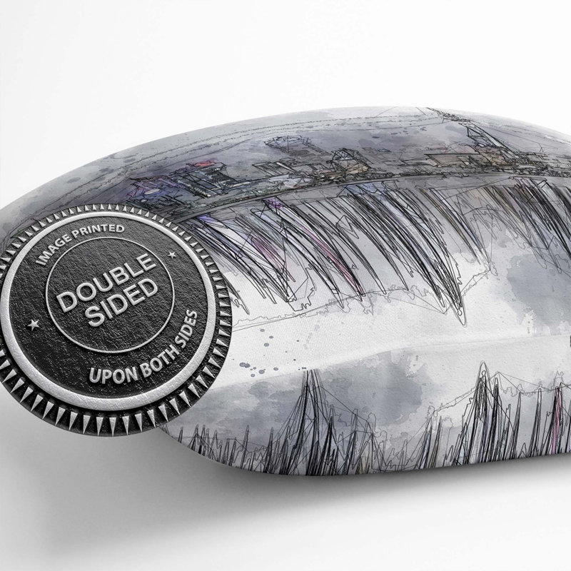 Square Throw Cushion, 55cm H x 55cm W x 20cm D