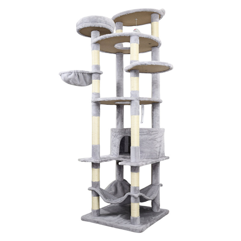 Tour pour chat Cy13 Grey, Gris clair