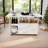 Multi-Functional Kitchen Island With Storage Shelves And Wheels – 47 Inch Foldable Dining Table For Small Spaces, Perfect Compact Desk For Kitchen, Dorm And Office, White
