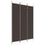 Paravent 3 panneaux vidaXL en tissu brun 59,1 "x 86,6"-88446020-88446019-94826618