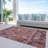 Helissa Orange Washable Indoor-Outdoor Rug - -1818576698