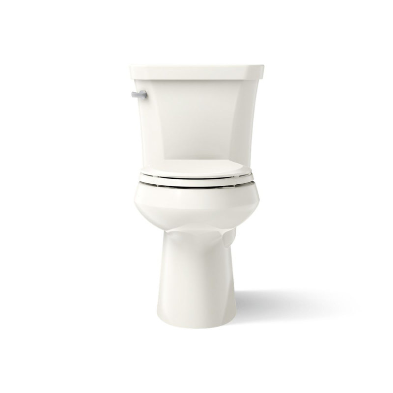 Highline™ 1.6 GPF Elongated Two-Piece Toilet (Seat Not Included), Biscuit, Left-Hand