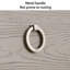 Armoire d'appoint en bois massif gris clair