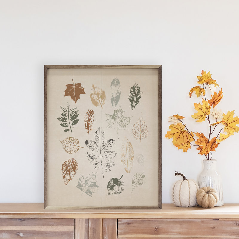 Assorted Leaves, 16" W x 20" H