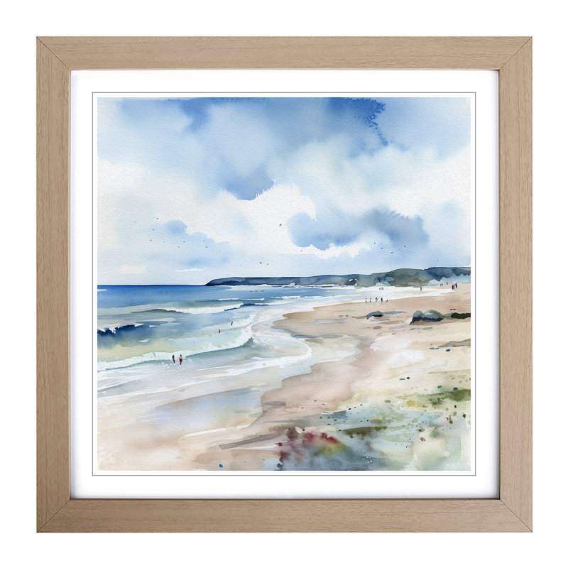 Single Picture Frame Print on Wood, Oak