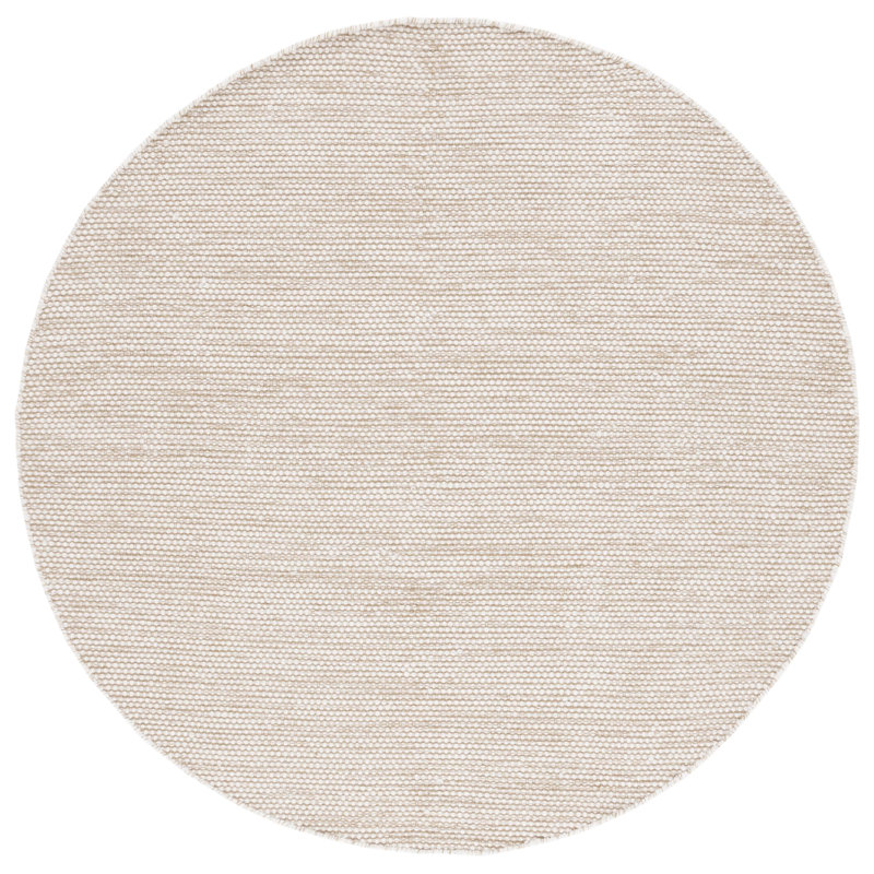 Tapis Natura 776 en taupe / ivoire, Rond 6 pi