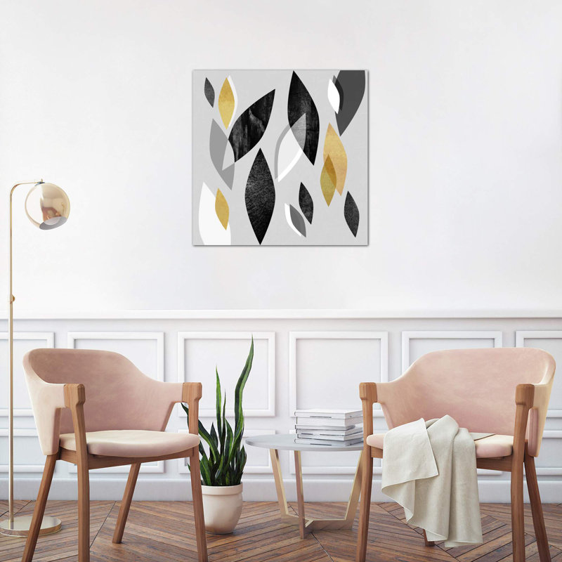 Falling Leaves by Elisabeth Fredriksson - Print on Canvas, 45.72 cm H x 45.72 cm W x 1.91 cm D, No Frame