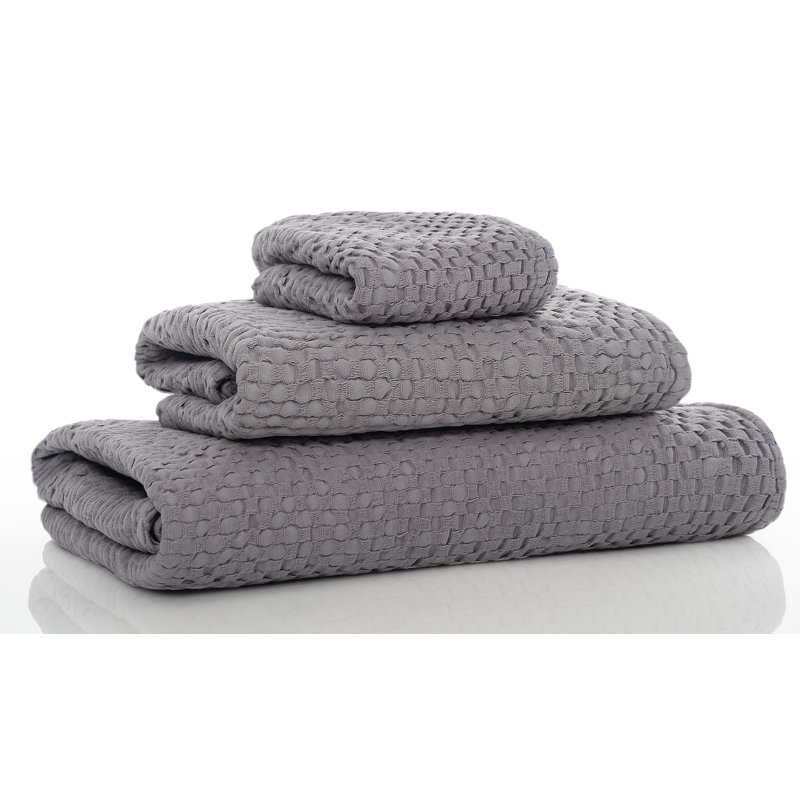 Wild Waffle Waffle Hand Towel, Anthracite