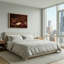 Violon, diapason et livre ouvert sur toile marron-203903458