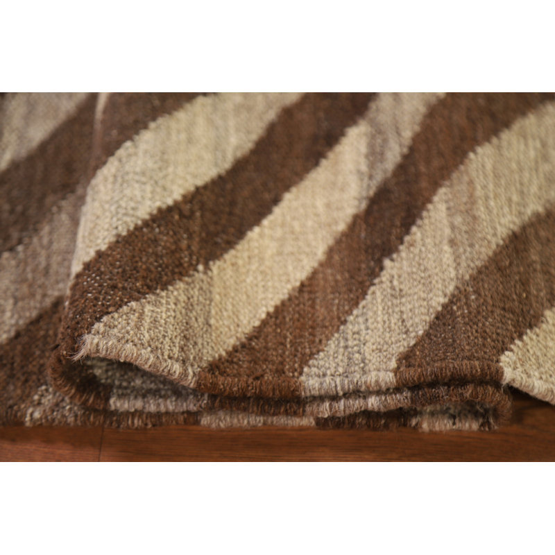 Tapis de couloir réversible en laine Kilim