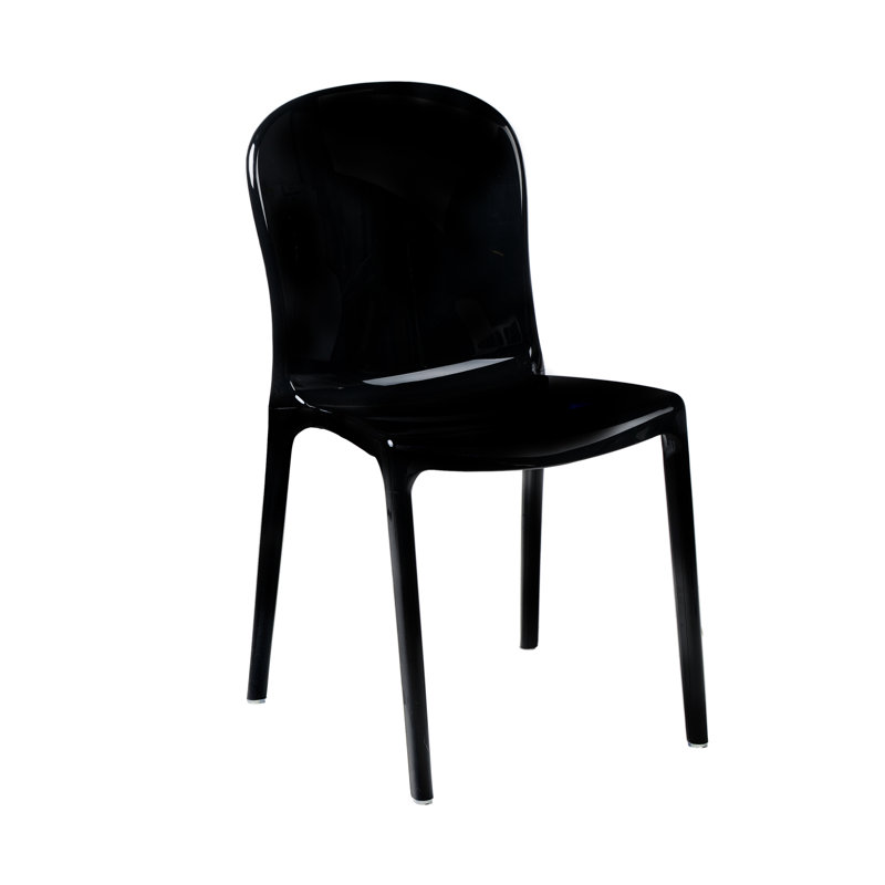 Hertz 18'' H Stacking Side Chair, Black