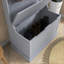 Arbre d'entrée avec banc de rangement, organisateur de hall d'entrée 3 en 1 28 po avec portemanteau 4 crochets et amp; Rangement pour chaussures | Gris | Portemanteaux-1236387616