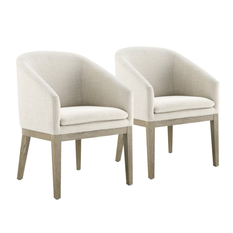 Chaise de salle à manger Bethea, Lin Effie