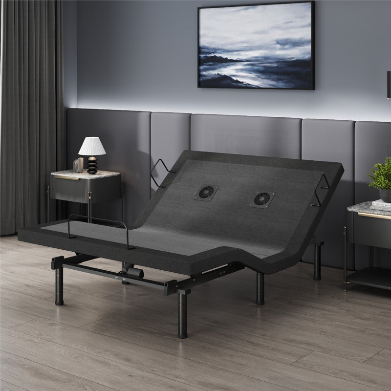 Base réglable avec plusieurs ventilateurs de refroidissement avec matelas 12 "Frim, Simple extra long