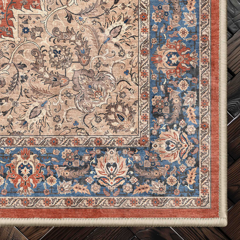 Espy Brussels Vintage Oriental Area Rug, Rectangle 3'11" x 5'3"