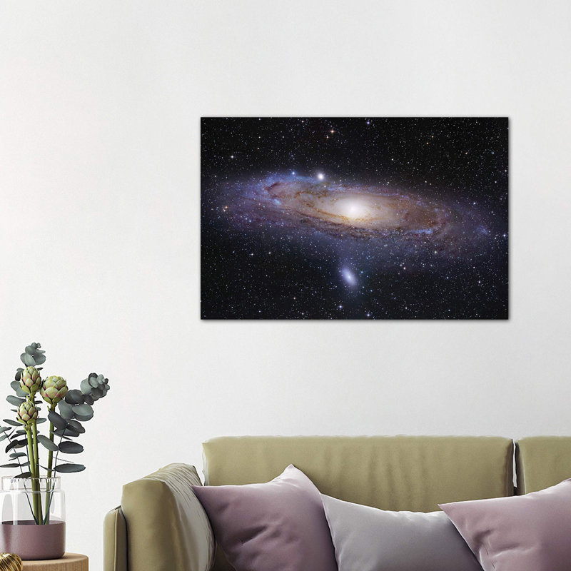 M31, Andromeda Galaxy Mosaic I 1 Piece Wrapped Canvas Wall Art, 101.6 cm H x 66.04 cm W x 1.91 cm D