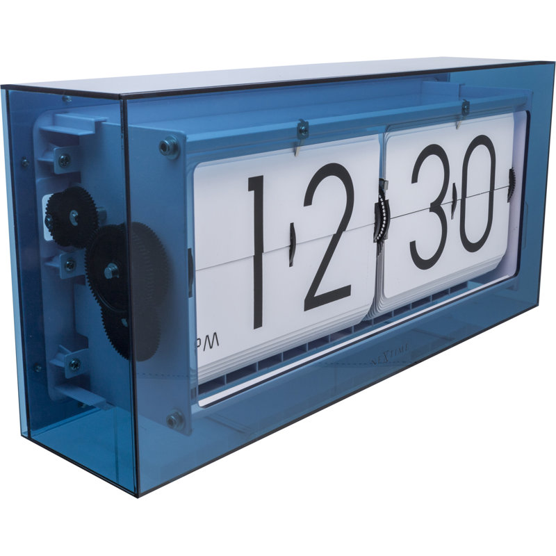 Digital Plastic / Acrylic Quartz Movement / Crystal Tabletop Clock, Blue