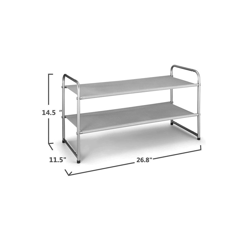 9 Pair Stackable Shoe Rack