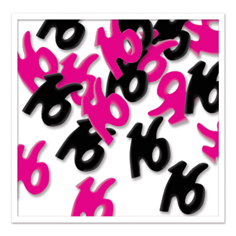 Confettis "16" - paquet de 6