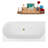 55.1'' x 29.5'' Soaking Acrylic Bathtub-95288421