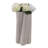 Porcelain Sculptural Vase With Textured Vertical Wave Design And Modern Curved Silhouette-290326617