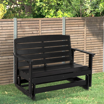 Outdoor Atena Rocker Plastic Bench by Lark Manor