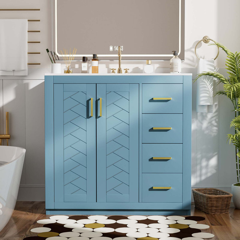 Meuble-lavabo 36 po avec lavabo en céramique
