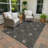 Machine Washable Indoor/Outdoor Erfried ACN2409 Global Rug-1875583298