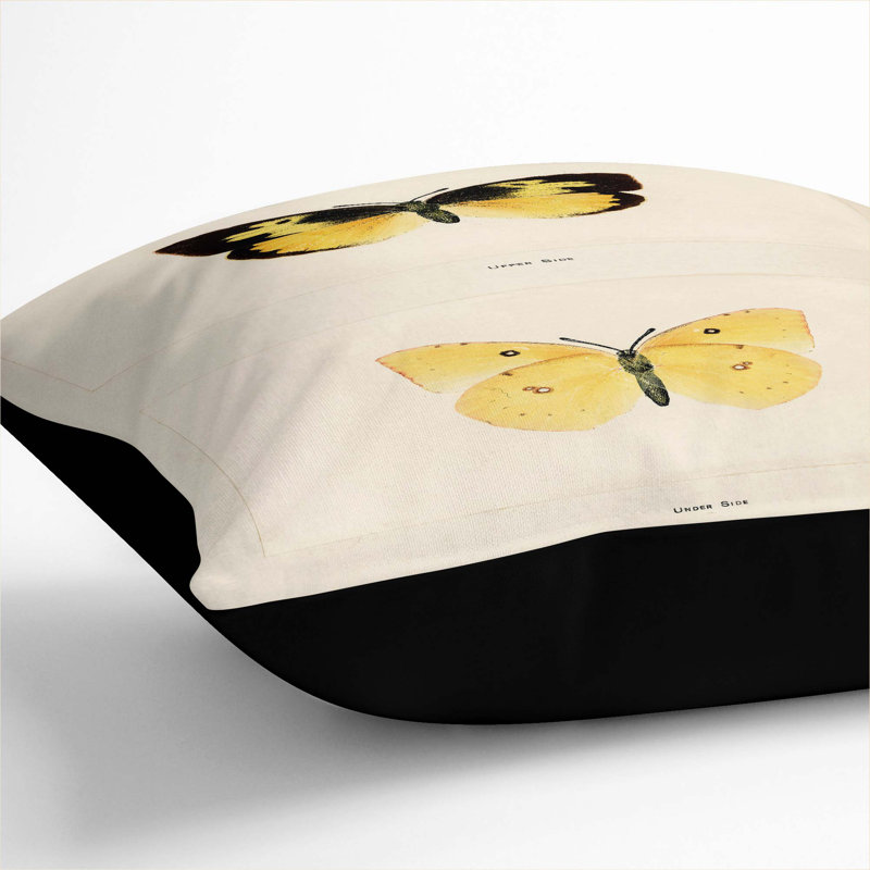Square Throw Cushion, Black, 55cm H x 55cm W x 20cm D